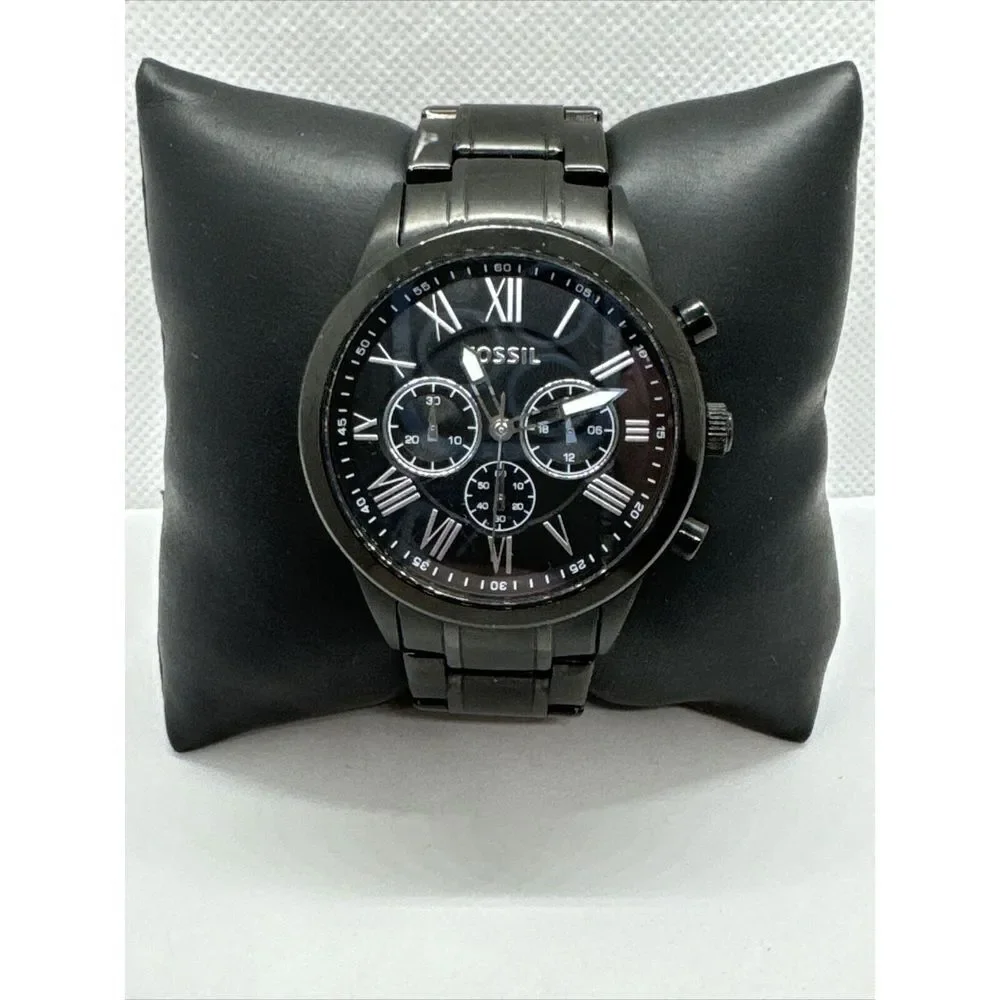 Fossil Small Flyn BQ1743 Men's Black Stainless Steel Analog Dial Watch JNA359